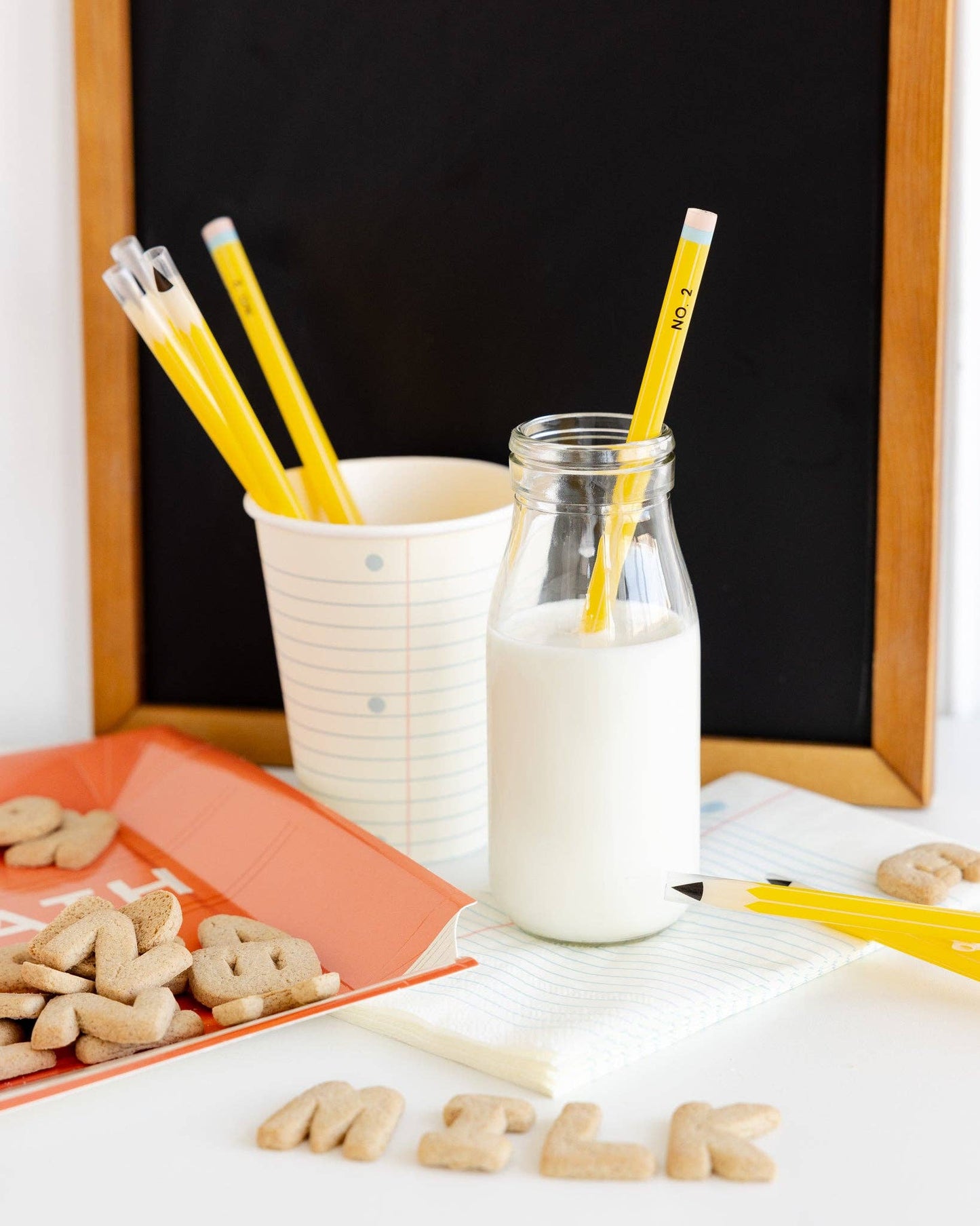 BTS-Pencil Reusable Straws - 12 count