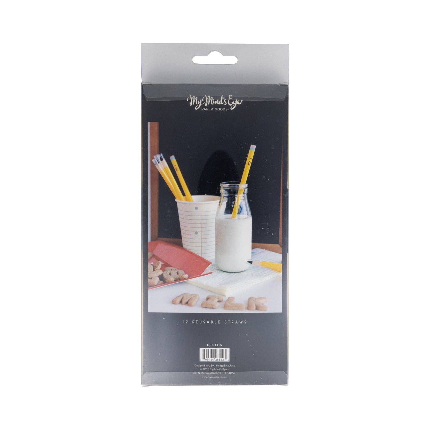 BTS-Pencil Reusable Straws - 12 count