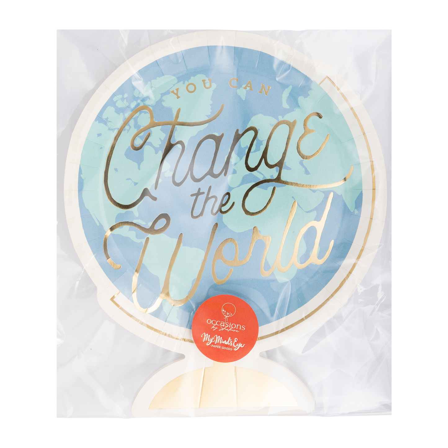 BTS- Occasions By Shakira - Back To School Globe Paper Plate