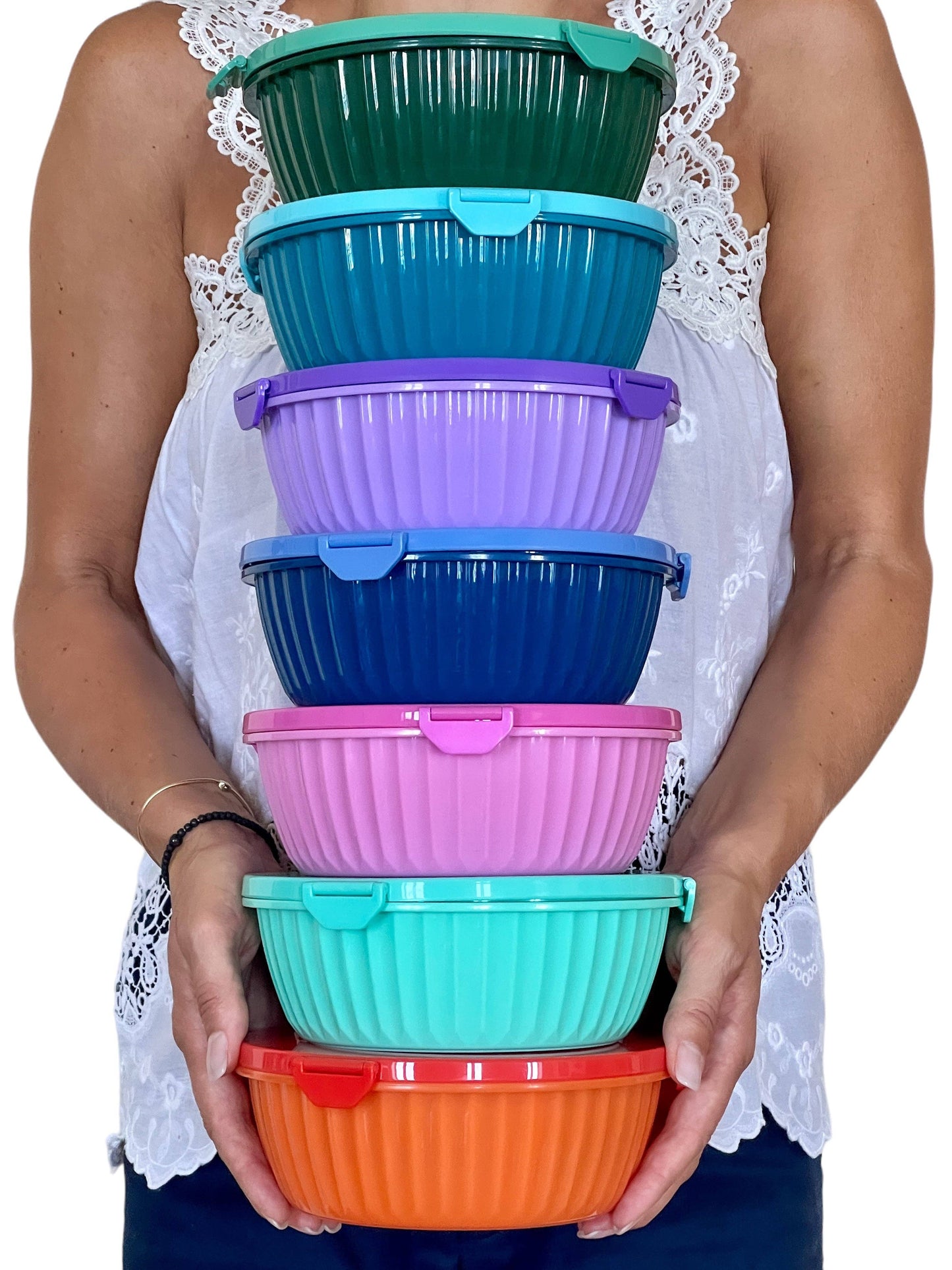 Yumbox Poke Bowl with 3 Part Divider - Lagoon Blue