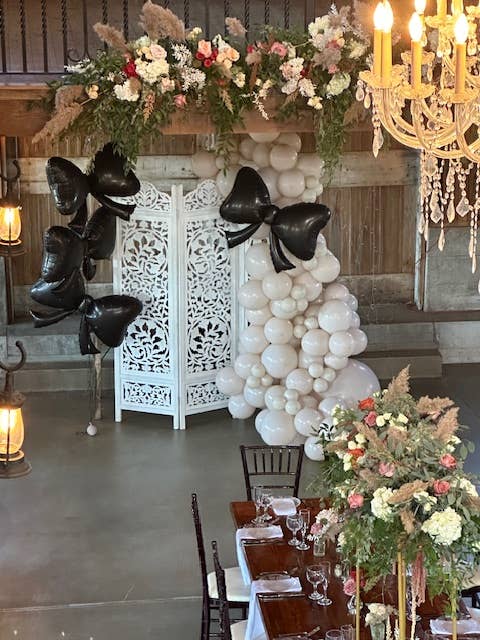 Black Bow Balloon 40"