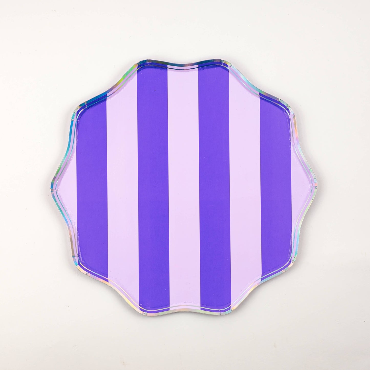 Pink, Orange & Purple Spooky Stripes Dinner Paper Plates
