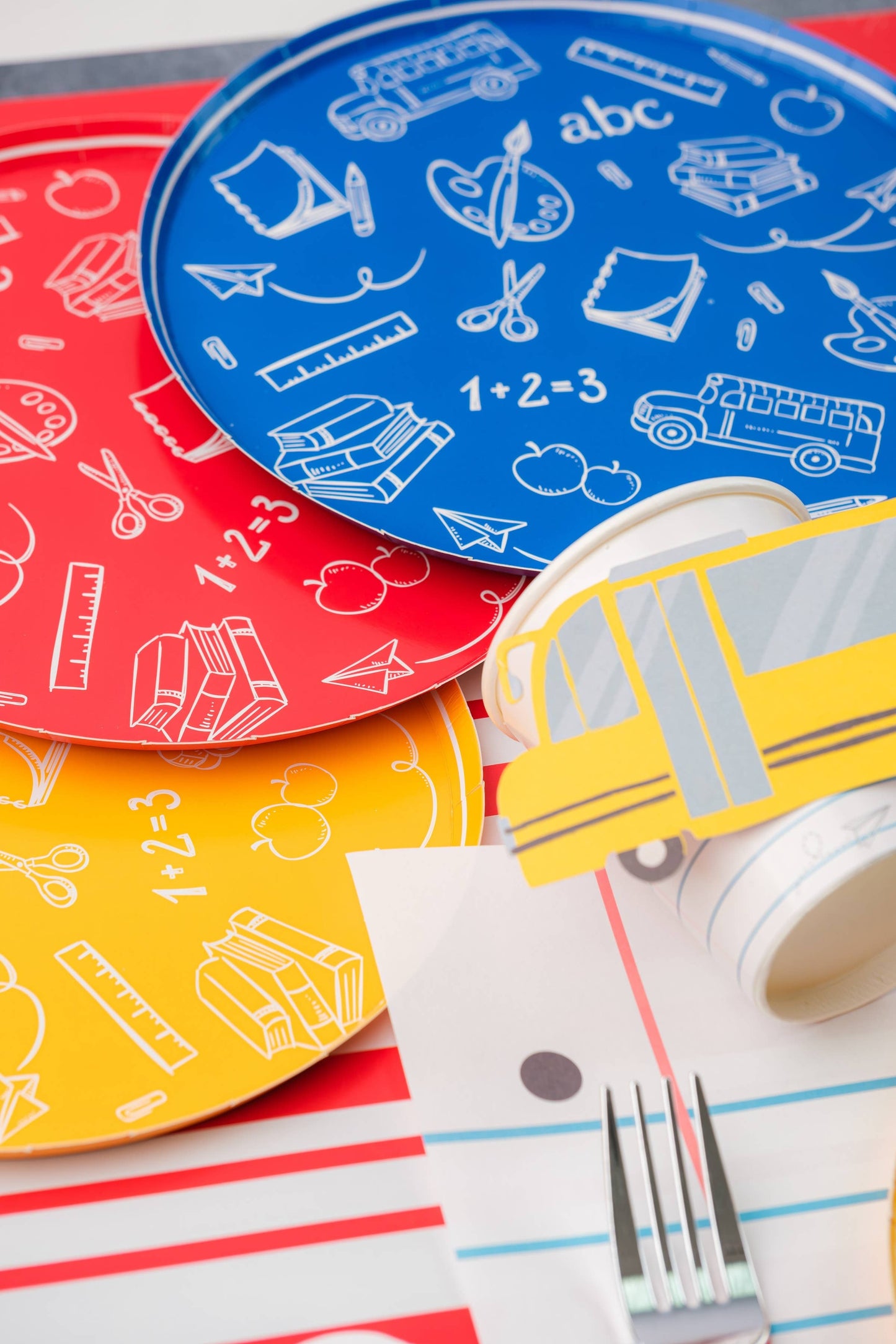BTS-School Days Assorted Icon Dessert Paper Plates