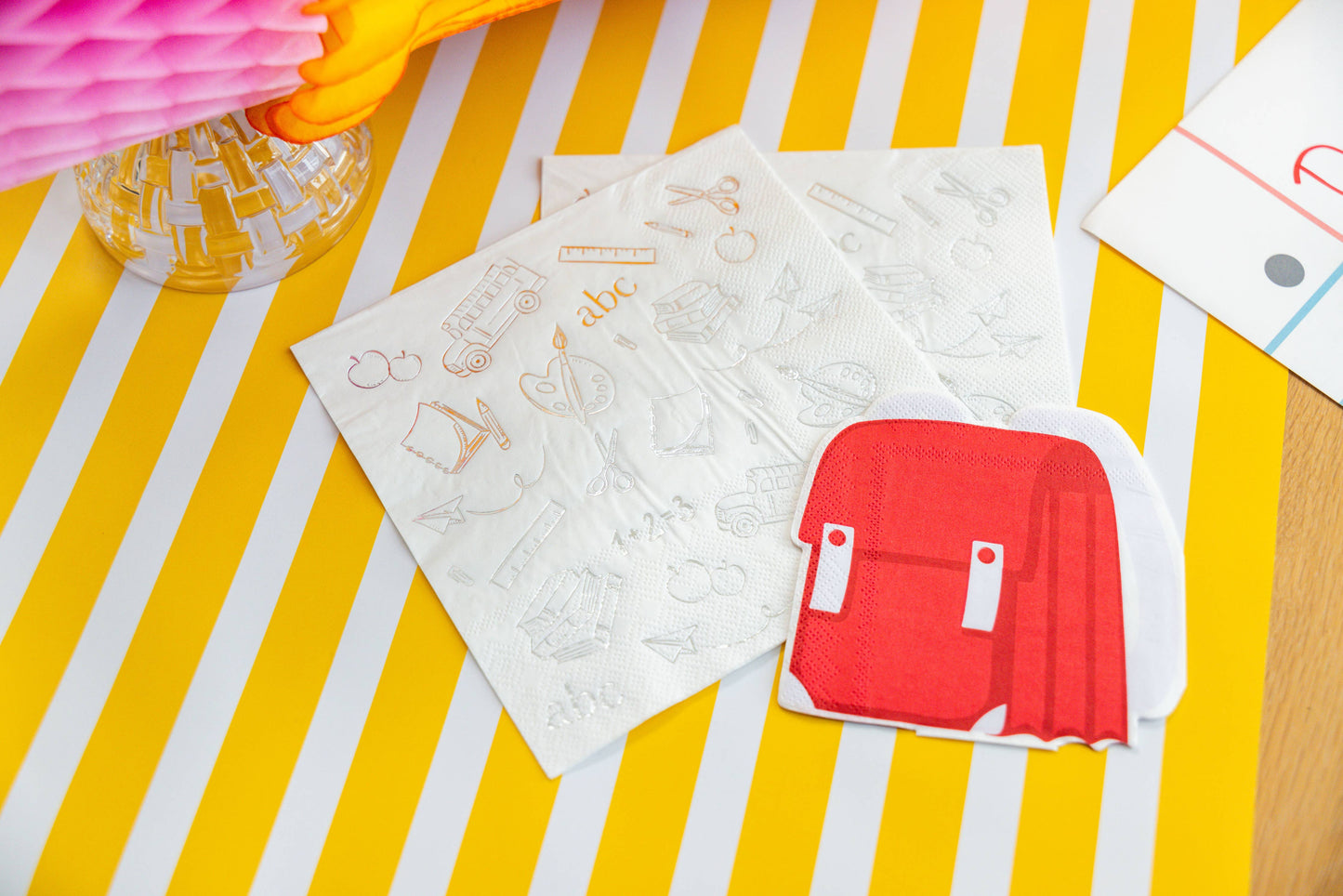 BTS-School Bag Beverage Napkins