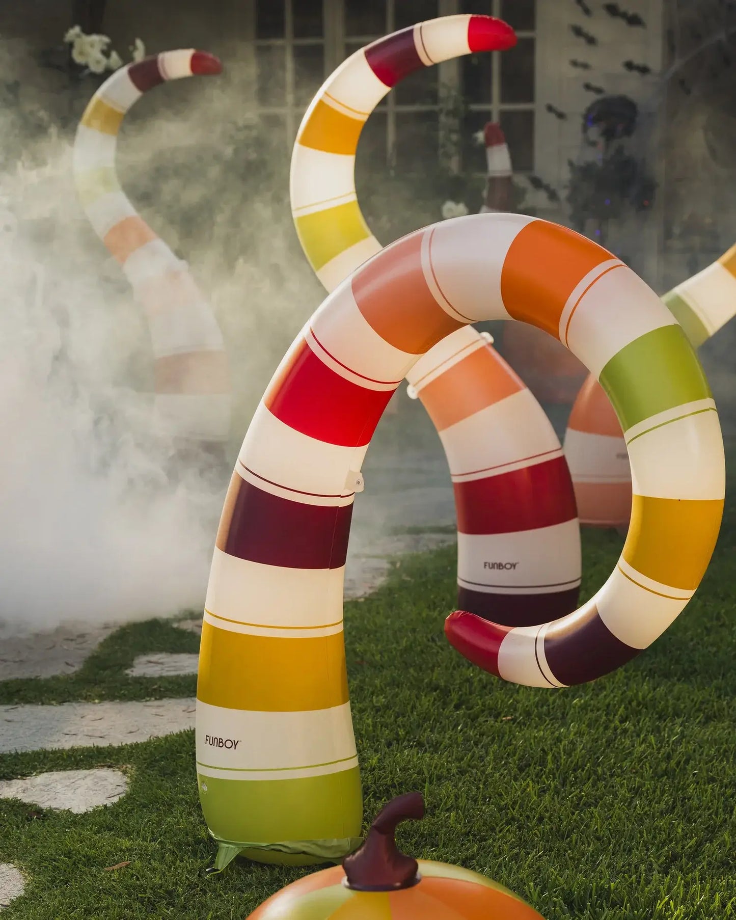 Colorful Halloween Lawn Snakes