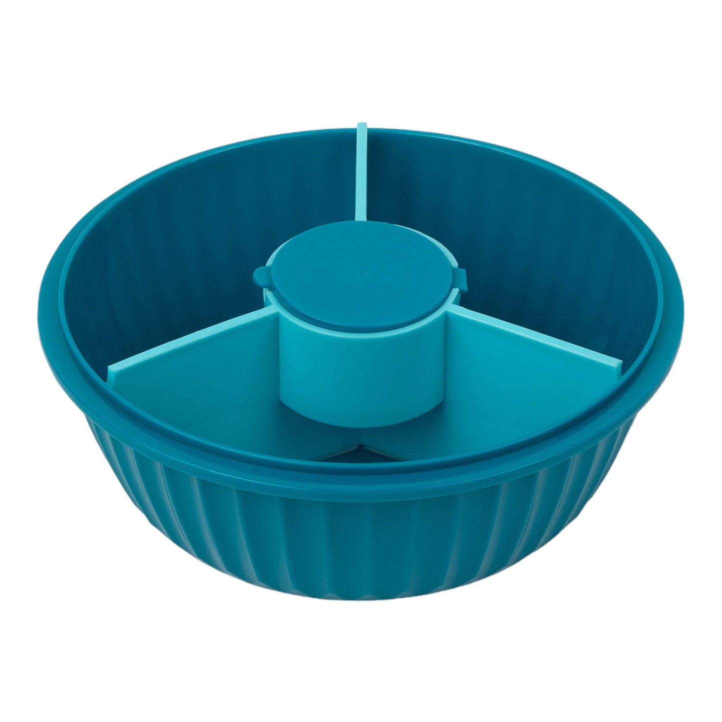 Yumbox Poke Bowl with 3 Part Divider - Lagoon Blue