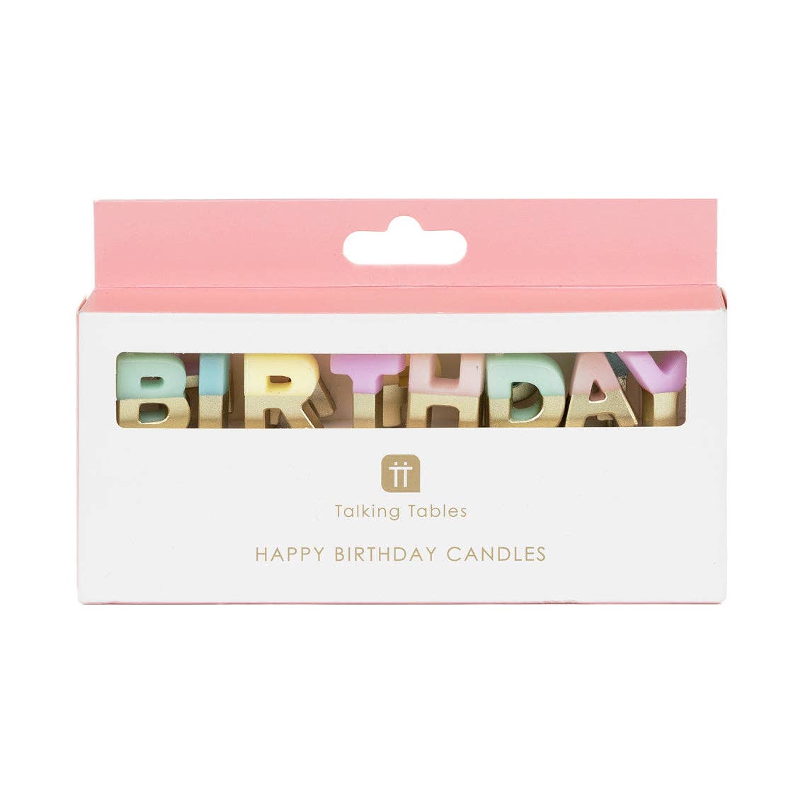 Pastel Color Happy Birthday Candles