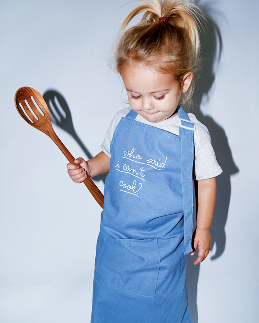 Little Chef Embroidered Linen Cooking Aprons