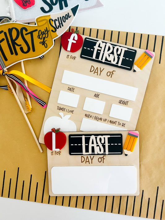 BTS-Chalkboard First/Last Day Whiteboard