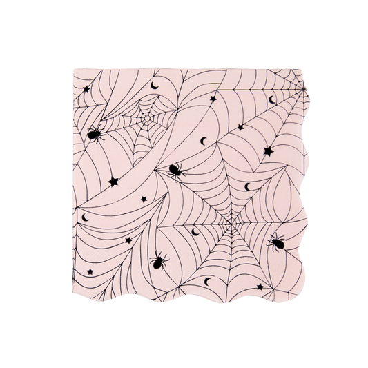 SPIDERWEB LACE PINK NAPKIN