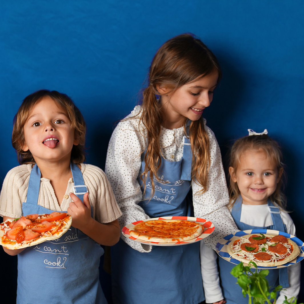 Little Chef Embroidered Linen Cooking Aprons