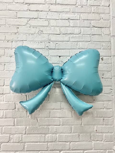 Blue Bow Balloon 40"